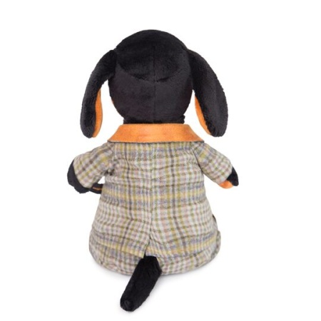 в сером костюме в клетку