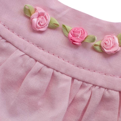 Платье из вельвета с передником