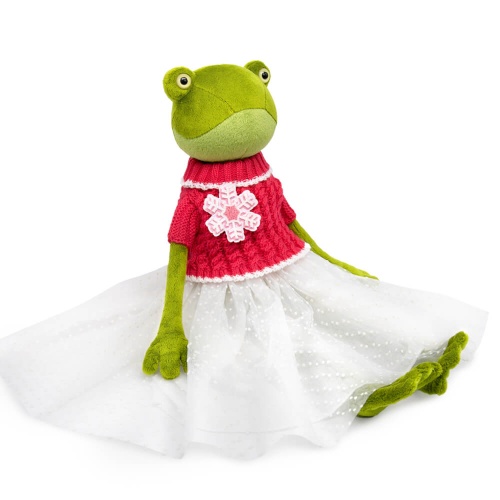 Джейн Кваковская в свитере со снежинкой