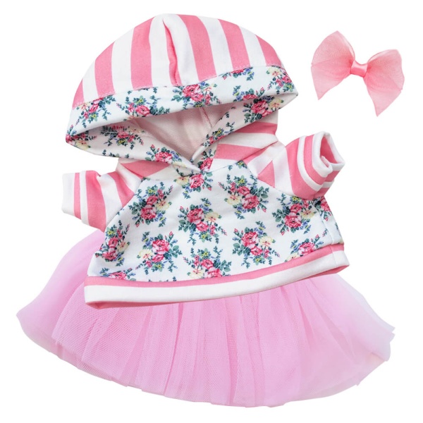 Розовый свитшот с юбкой