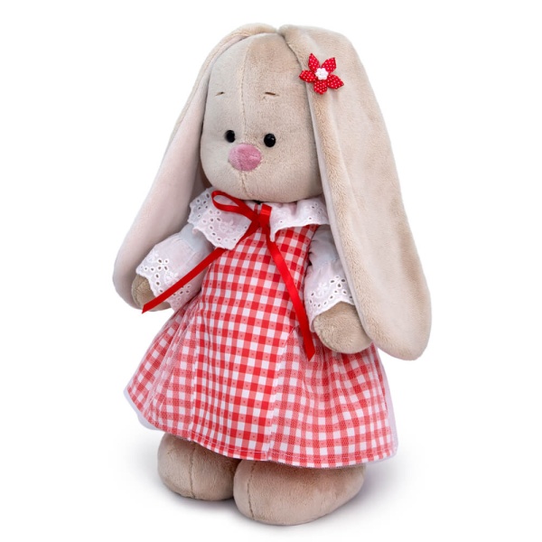 Зайка Ми в сарафане в клетку