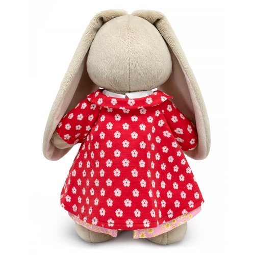 в пальто и платье с цветочным принтом