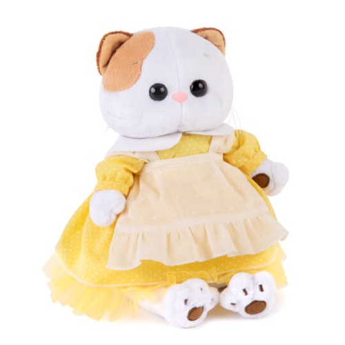 Платье желтое с передником