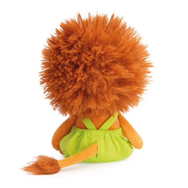 Львёнок Лью в комбинезоне с желтыми пуговицами