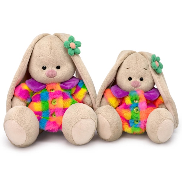 Зайка Ми в шубке мультиколор