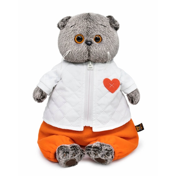 Басик в стеганой куртке и комбинезоне