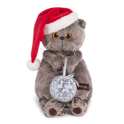 в новогоднем колпачке