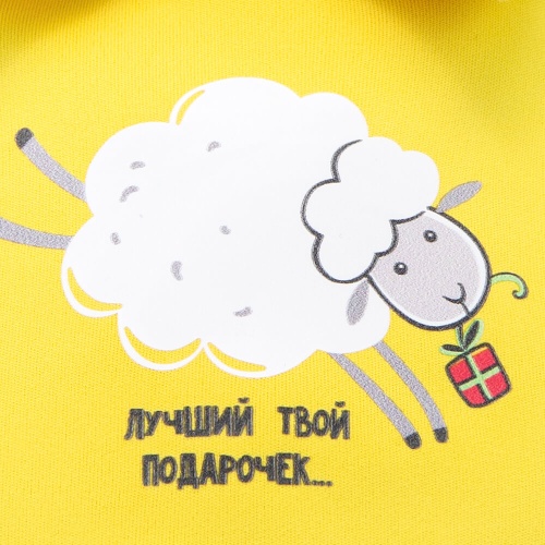 Кот Басик беби в лонгсливе с овечкой